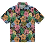 Arizona Coyotes Hawaiian Shirt - Brilliant Hibiscus Garden | Hula Hawaiian Shirts