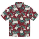Arizona Coyotes Hawaiian Shirt - Flamingo and Hibiscus | Hula Hawaiian Shirts