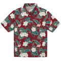 Arizona Coyotes Hawaiian Shirt - Flamingo and Hibiscus | Hula Hawaiian Shirts