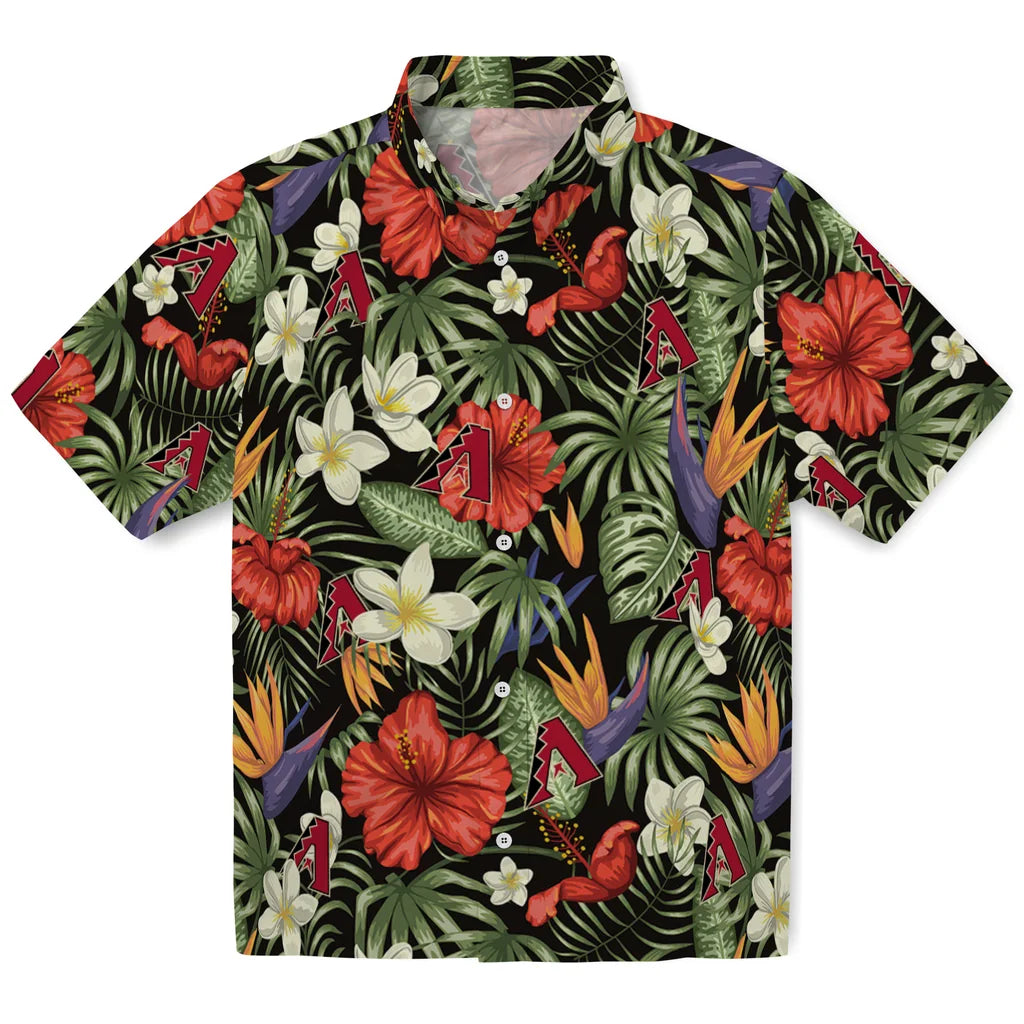 Arizona Diamondbacks Hawaiian Shirt - Hawaii Floral Hibiscus | Hula Hawaiian Shirts