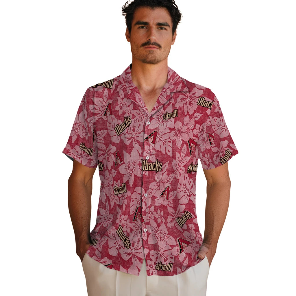 Arizona Diamondbacks Hawaiian Shirt - Hibiscus Oasis | Hula Hawaiian Shirts