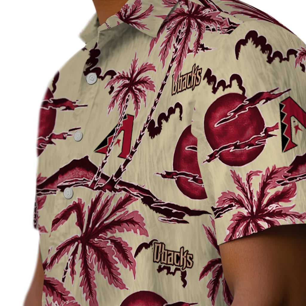 Arizona Diamondbacks Hawaiian Shirt - Palm Sunset | Hula Hawaiian Shirts