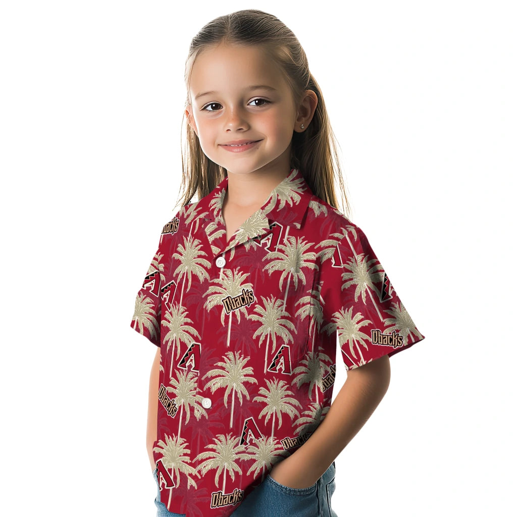 Arizona Diamondbacks Hawaiian Shirt - Palm Tree Motif | Hula Hawaiian Shirts