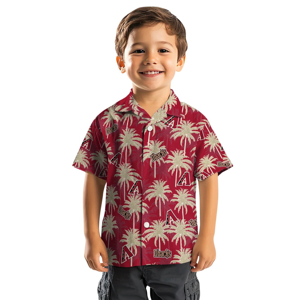 Arizona Diamondbacks Hawaiian Shirt - Palm Tree Motif | Hula Hawaiian Shirts