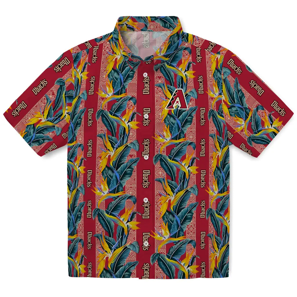 Arizona Diamondbacks Hawaiian Shirt - Paradise Vines | Hula Hawaiian Shirts