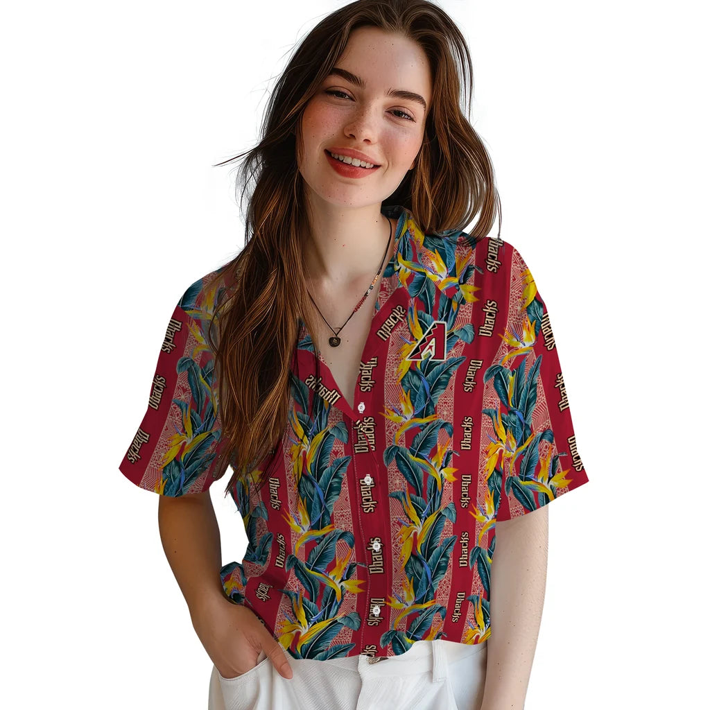 Arizona Diamondbacks Hawaiian Shirt - Paradise Vines | Hula Hawaiian Shirts