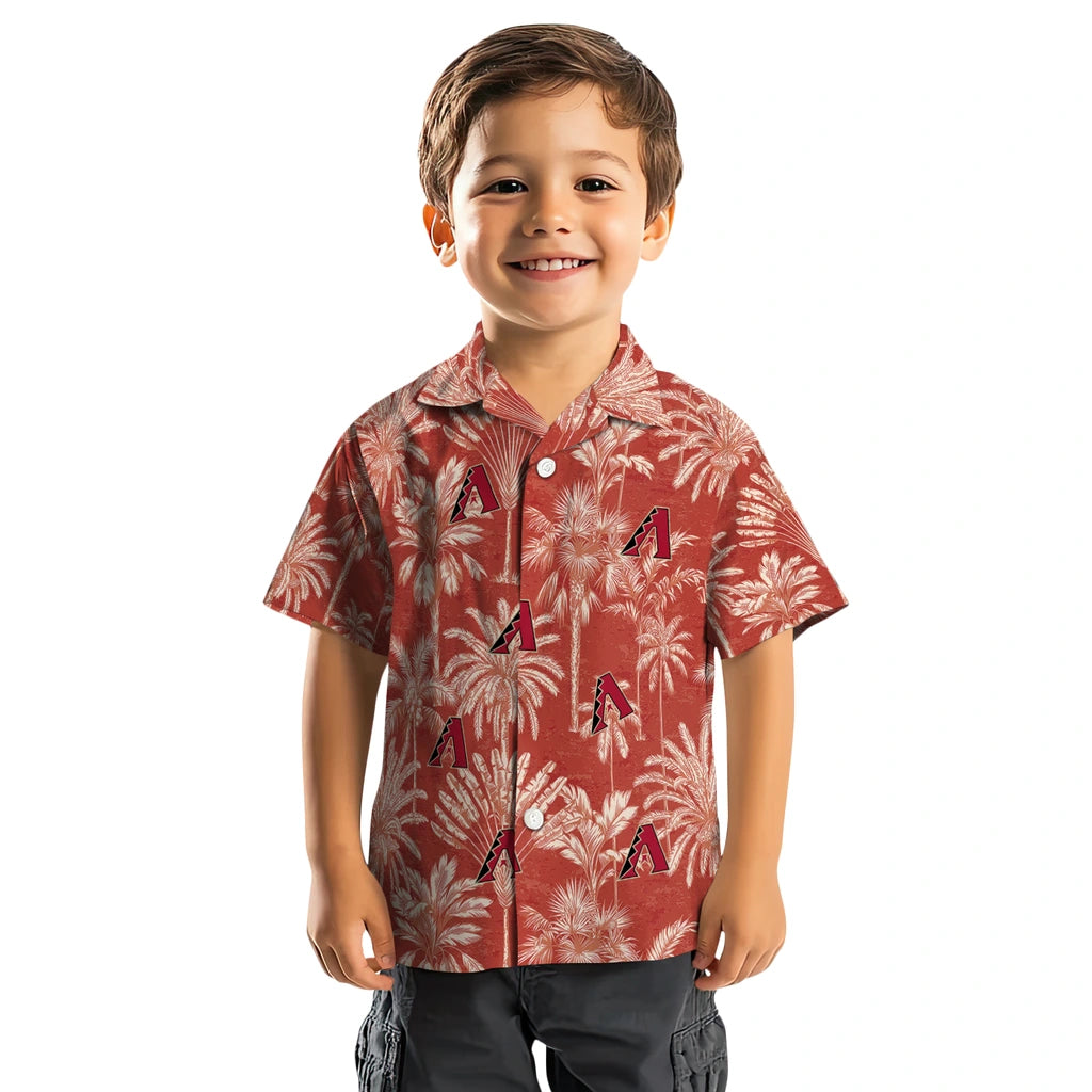 Arizona Diamondbacks Hawaiian Shirt - Vintage Palm Tree | Hula Hawaiian Shirts