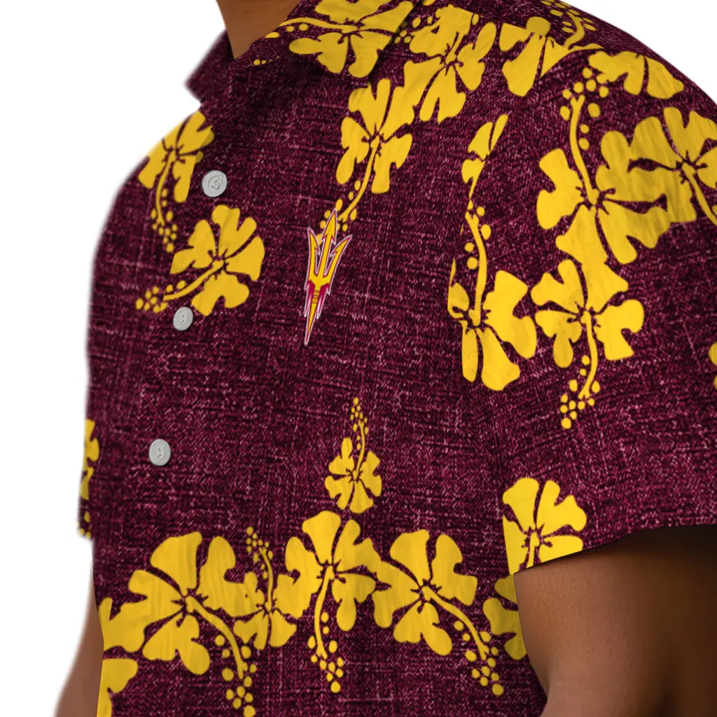 Arizona State Sun Devils Hawaiian Shirt - 50th State Flower | Hula Hawaiian Shirts