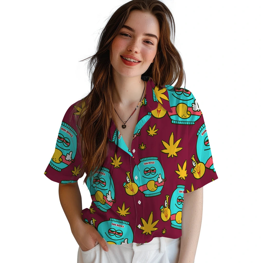 Arizona State Sun Devils Hawaiian Shirt - Chill Vibe | Hula Hawaiian Shirts