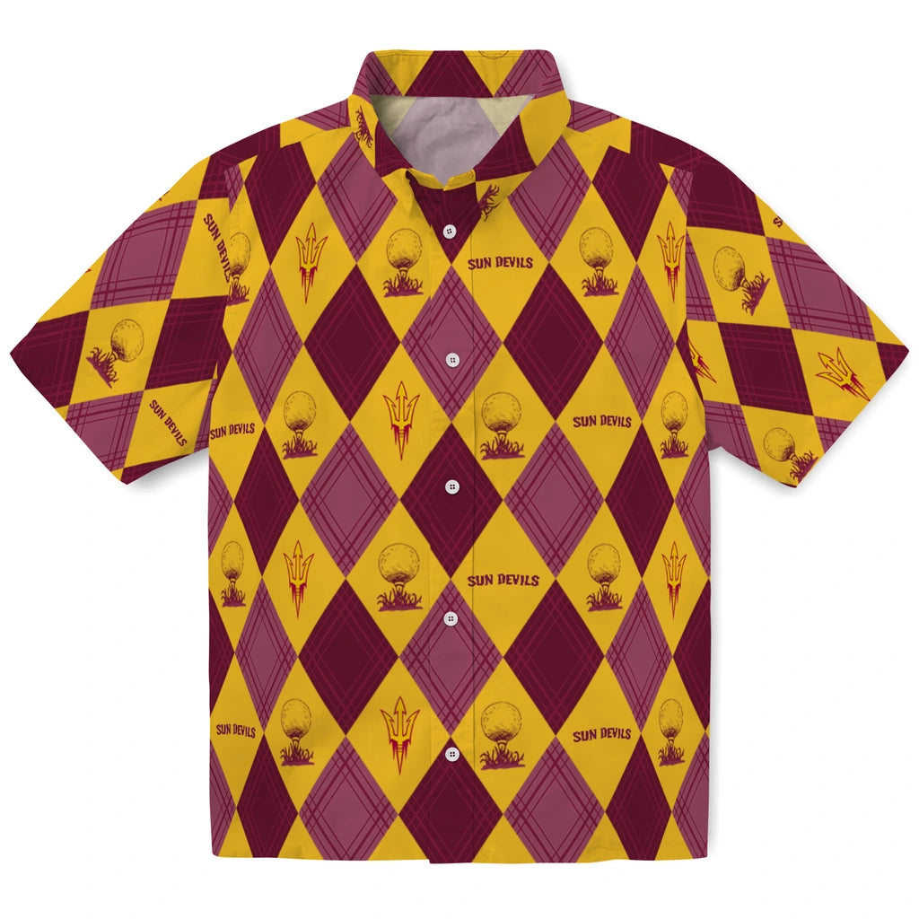 Arizona State Sun Devils Hawaiian Shirt - Golfing Plaid | Hula Hawaiian Shirts