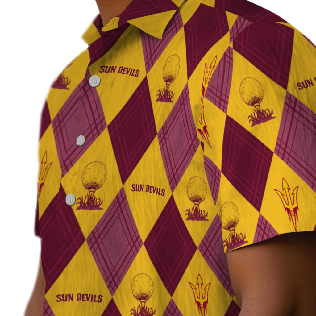 Arizona State Sun Devils Hawaiian Shirt - Golfing Plaid | Hula Hawaiian Shirts