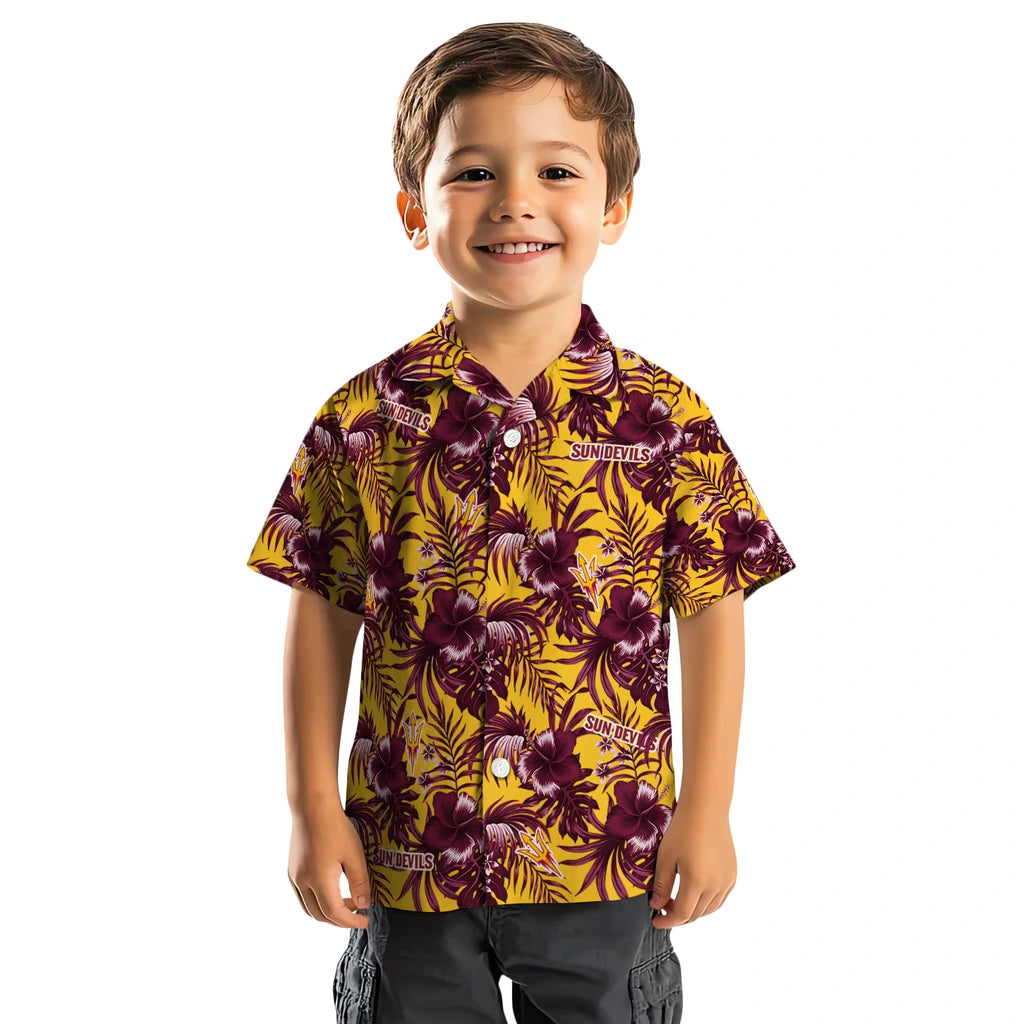 Arizona State Sun Devils Hawaiian Shirt - Hibiscus Exotic | Hula Hawaiian Shirts