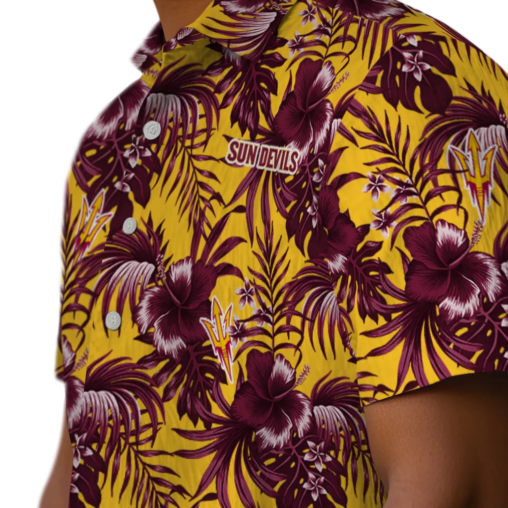 Arizona State Sun Devils Hawaiian Shirt - Hibiscus Exotic | Hula Hawaiian Shirts
