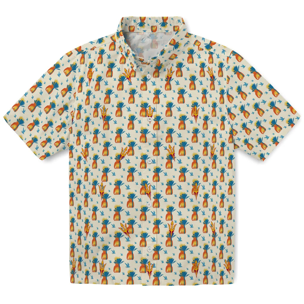Arizona State Sun Devils Hawaiian Shirt - Pineapple Delight | Hula Hawaiian Shirts