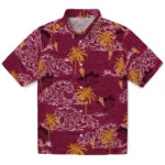 Arizona State Sun Devils Hawaiian Shirt - Wave Palm | Hula Hawaiian Shirts