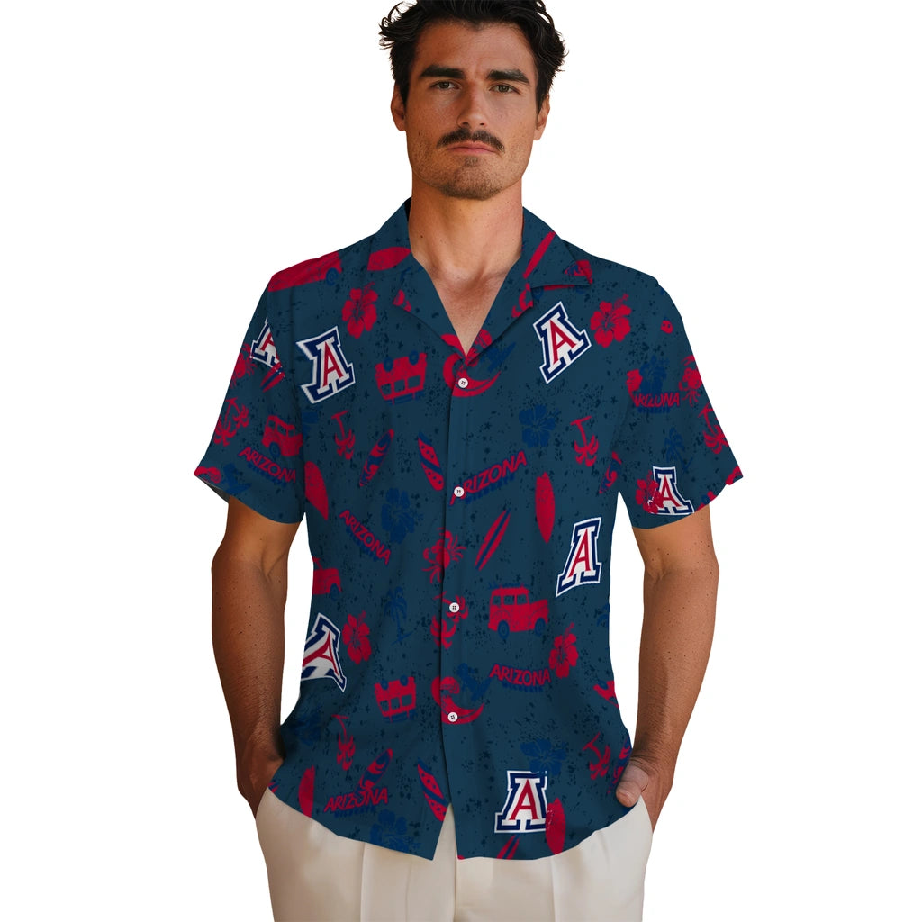 Arizona Wildcats Hawaiian Shirt - Beach Vibe | Hula Hawaiian Shirts