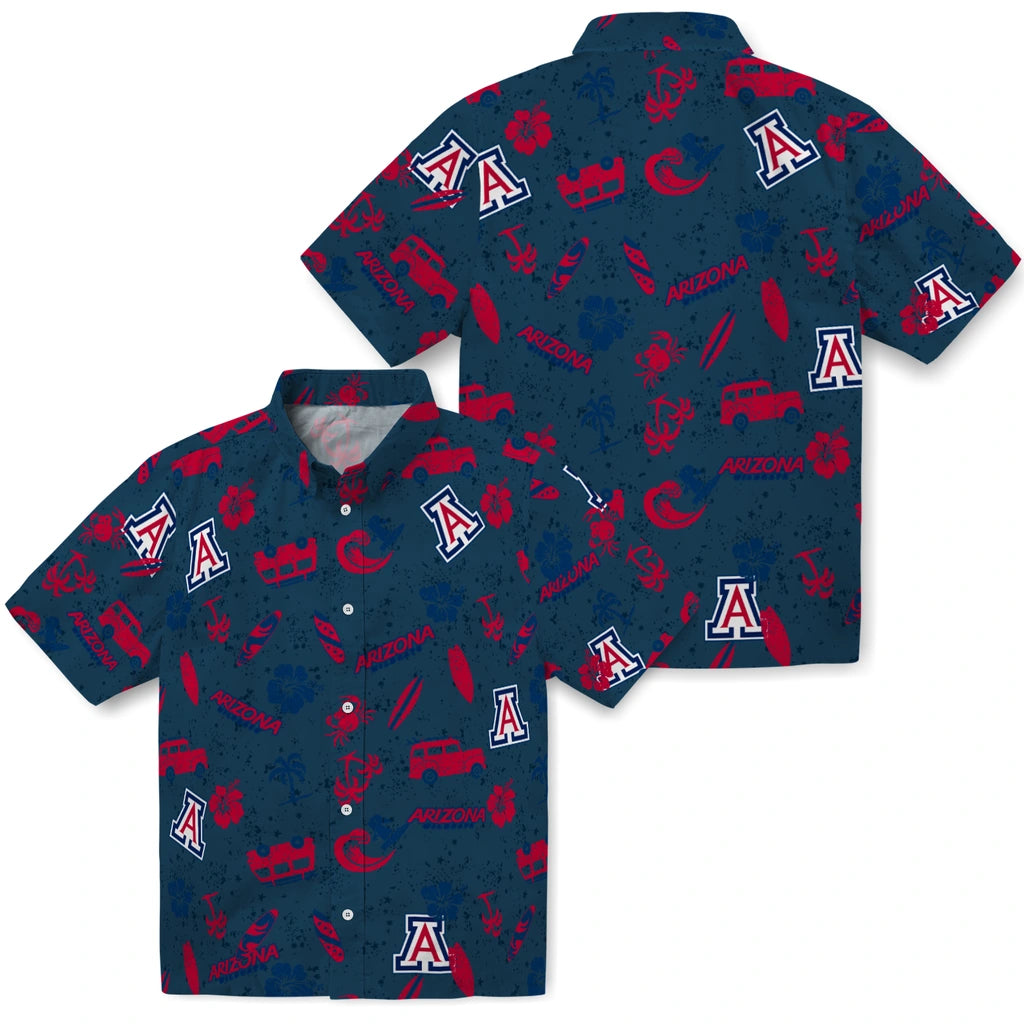 Arizona Wildcats Hawaiian Shirt - Beach Vibe | Hula Hawaiian Shirts