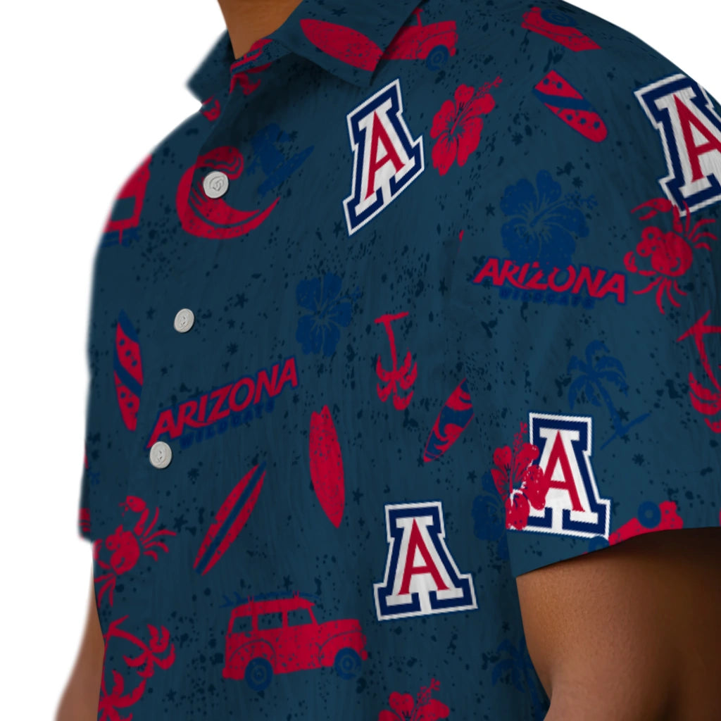 Arizona Wildcats Hawaiian Shirt - Beach Vibe | Hula Hawaiian Shirts