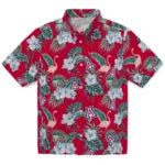 Arizona Wildcats Hawaiian Shirt - Flamingo and Hibiscus | Hula Hawaiian Shirts