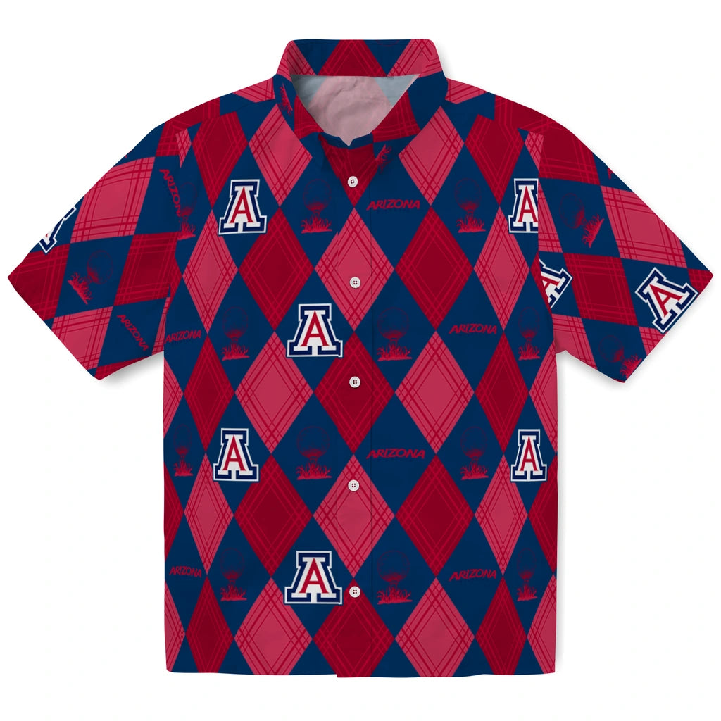 Arizona Wildcats Hawaiian Shirt - Golfing Plaid | Hula Hawaiian Shirts