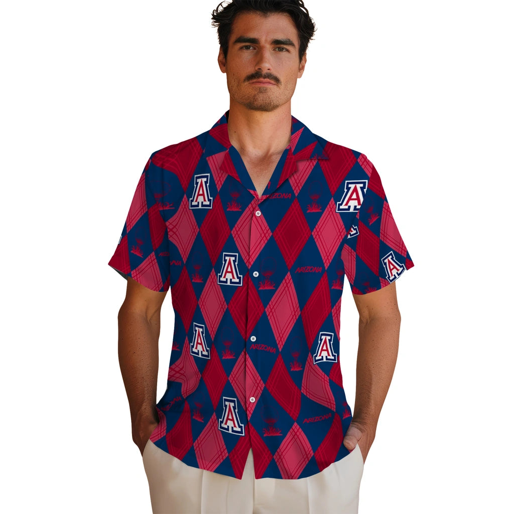 Arizona Wildcats Hawaiian Shirt - Golfing Plaid | Hula Hawaiian Shirts