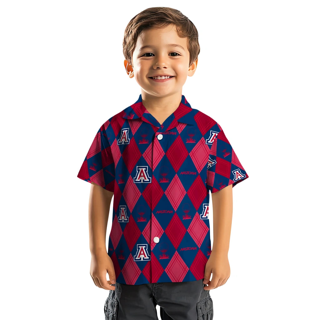 Arizona Wildcats Hawaiian Shirt - Golfing Plaid | Hula Hawaiian Shirts
