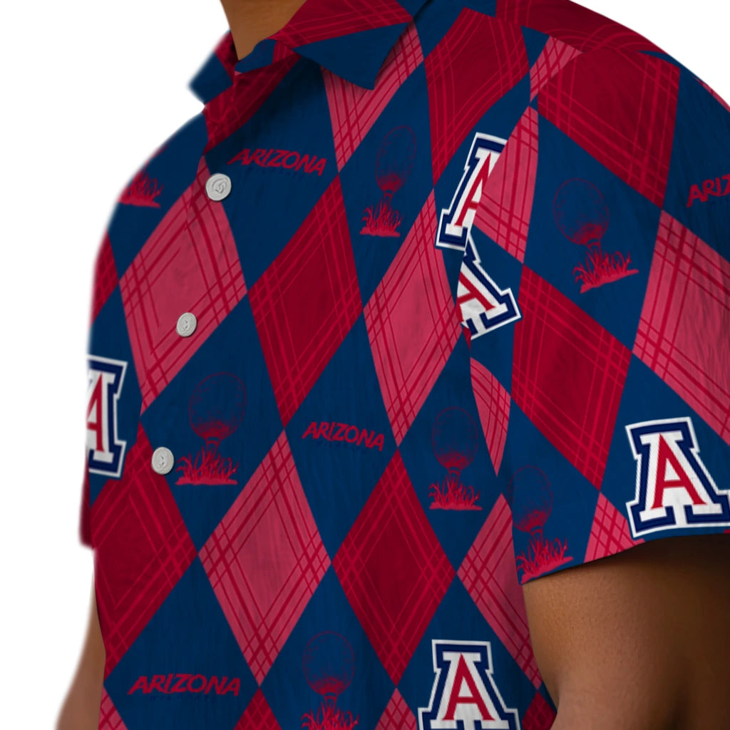 Arizona Wildcats Hawaiian Shirt - Golfing Plaid | Hula Hawaiian Shirts