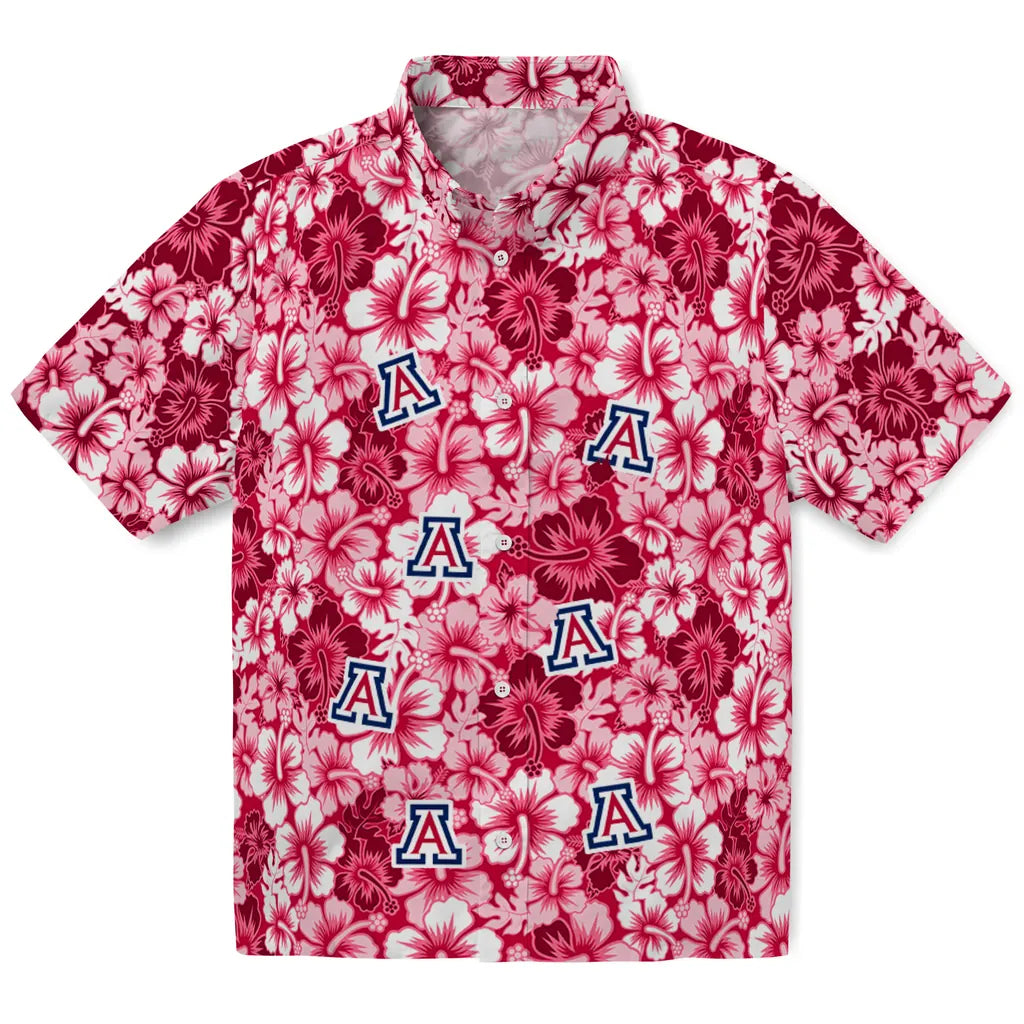 Arizona Wildcats Hawaiian Shirt - Hibiscus Blooms | Hula Hawaiian Shirts