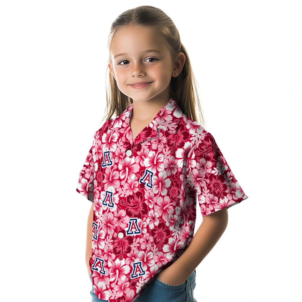 Arizona Wildcats Hawaiian Shirt - Hibiscus Blooms | Hula Hawaiian Shirts