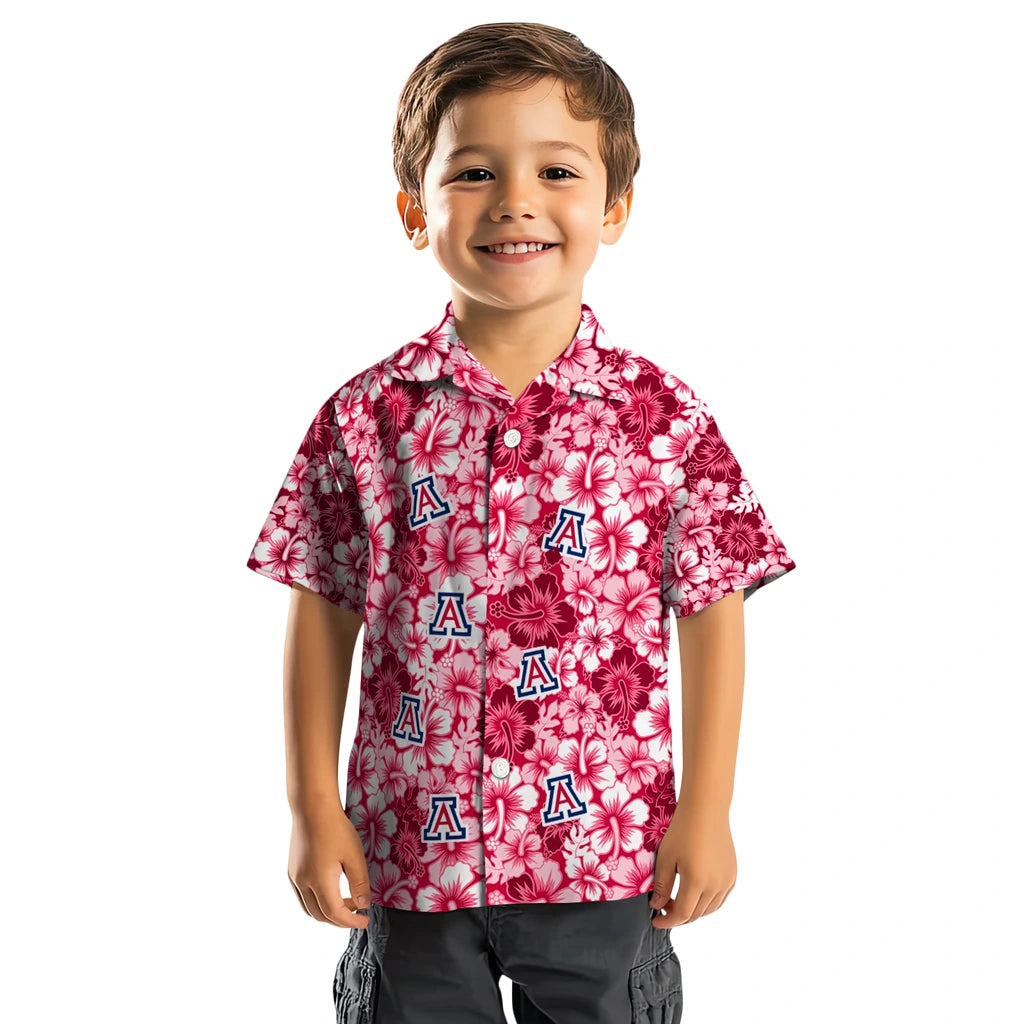 Arizona Wildcats Hawaiian Shirt - Hibiscus Blooms | Hula Hawaiian Shirts