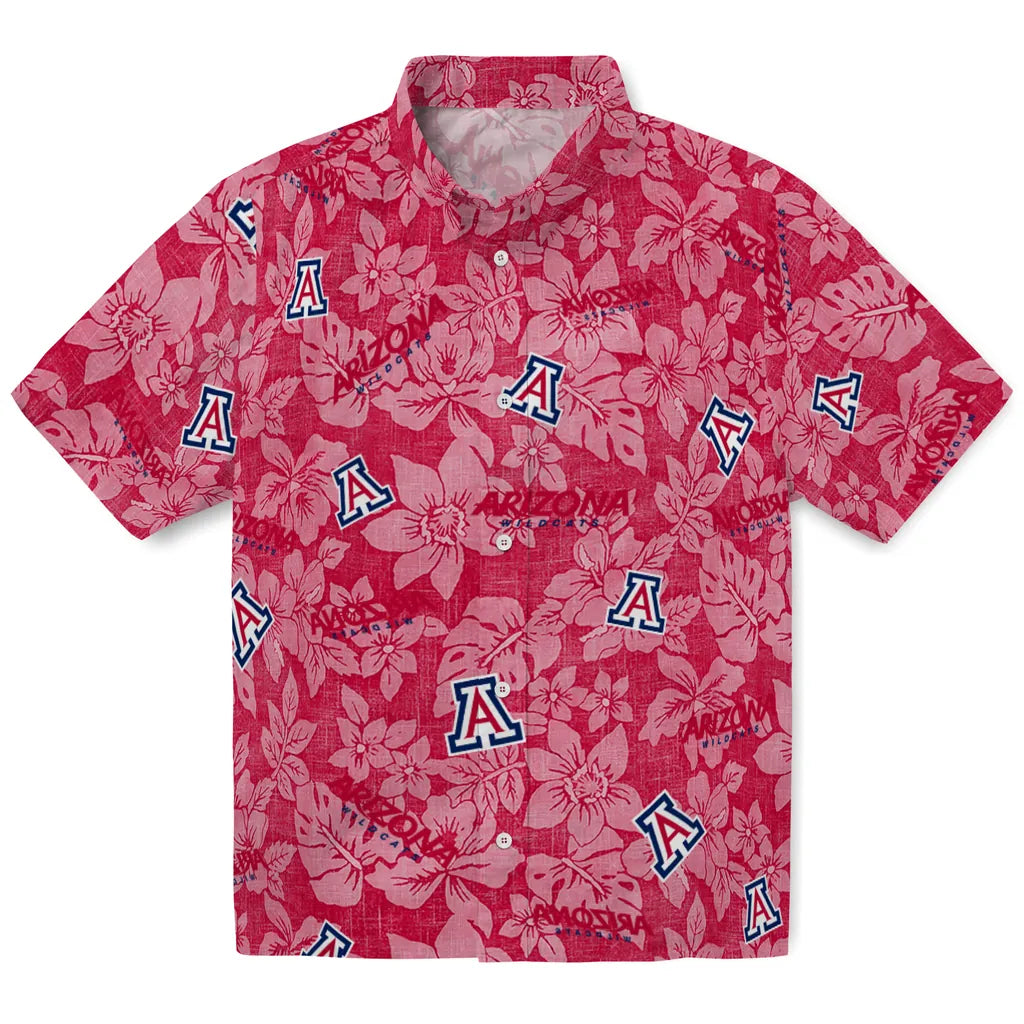 Arizona Wildcats Hawaiian Shirt - Hibiscus Oasis | Hula Hawaiian Shirts