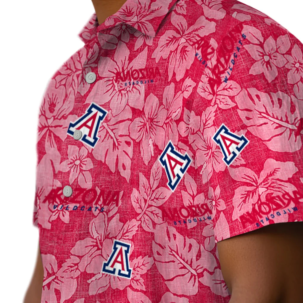 Arizona Wildcats Hawaiian Shirt - Hibiscus Oasis | Hula Hawaiian Shirts