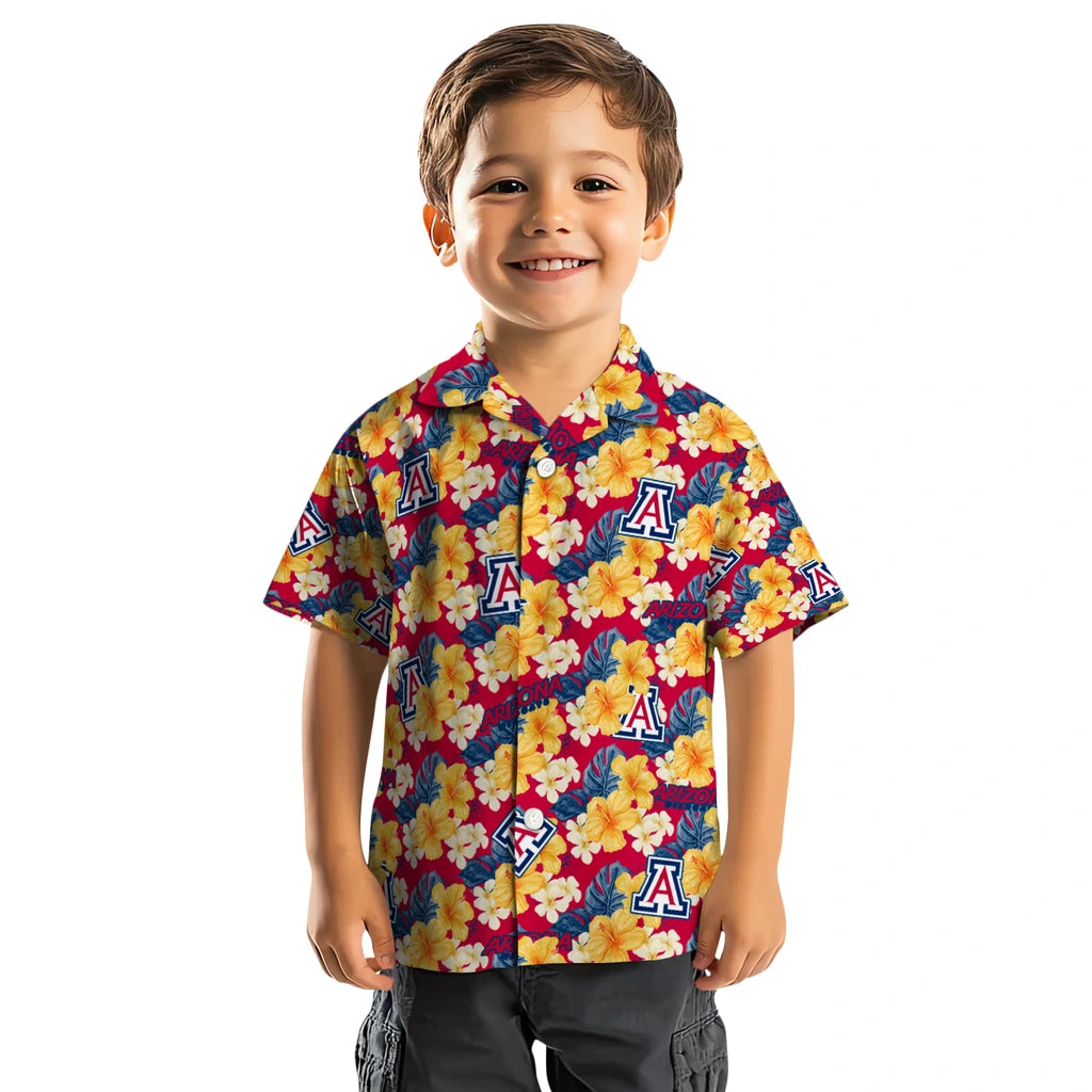 Arizona Wildcats Hawaiian Shirt - Hibiscus Tropics | Hula Hawaiian Shirts