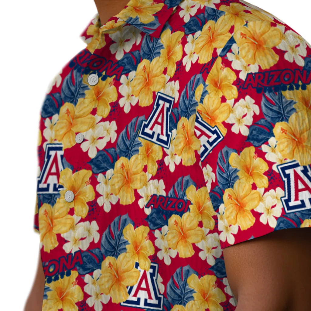 Arizona Wildcats Hawaiian Shirt - Hibiscus Tropics | Hula Hawaiian Shirts