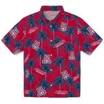 Arizona Wildcats Hawaiian Shirt - Palm Tree Motif | Hula Hawaiian Shirts