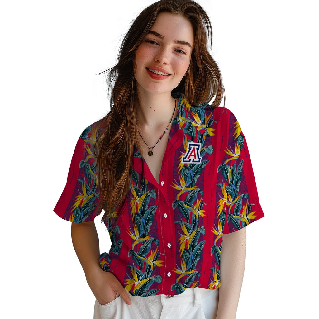 Arizona Wildcats Hawaiian Shirt - Paradise Vines | Hula Hawaiian Shirts