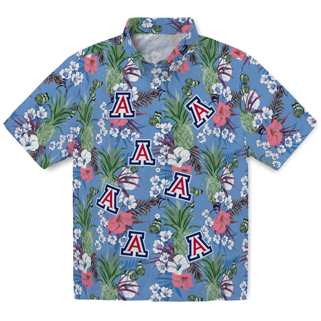 Arizona Wildcats Hawaiian Shirt - Pineapple Bouquet | Hula Hawaiian Shirts