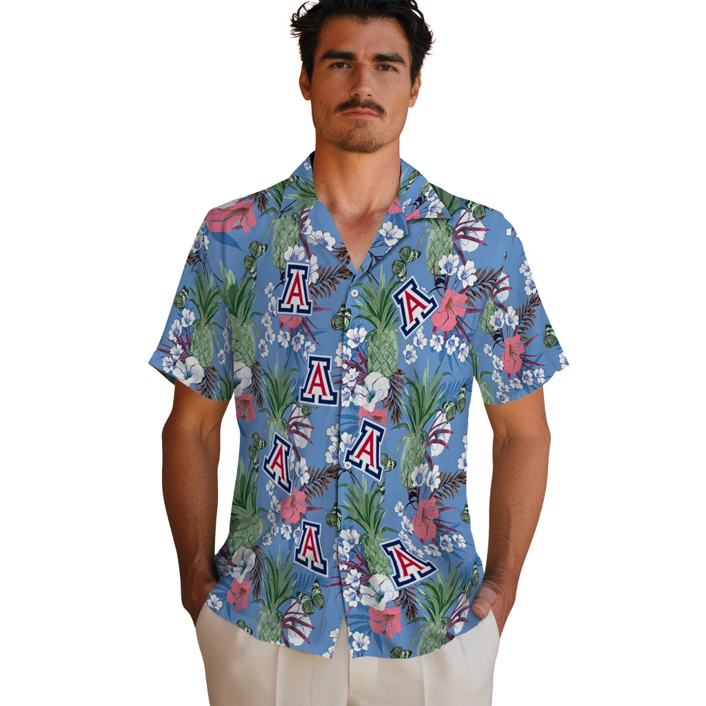 Arizona Wildcats Hawaiian Shirt - Pineapple Bouquet | Hula Hawaiian Shirts