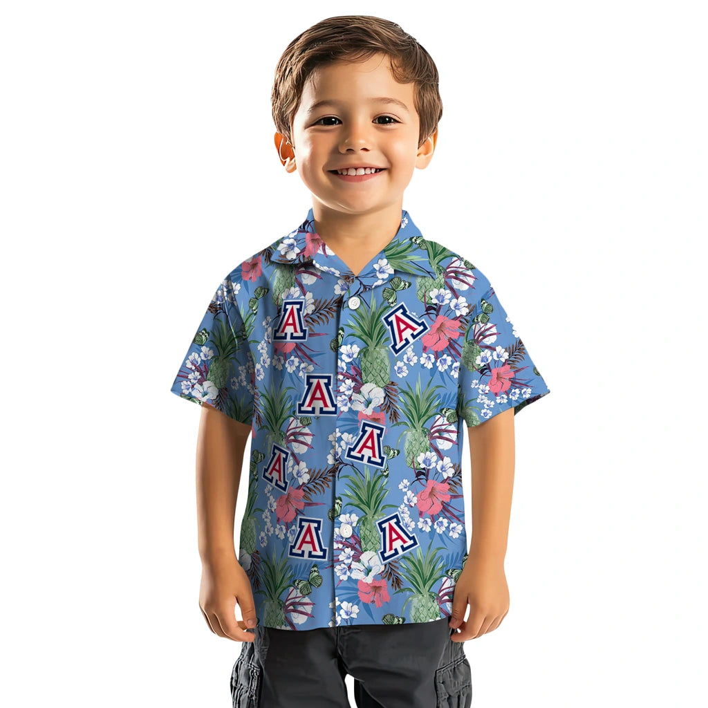 Arizona Wildcats Hawaiian Shirt - Pineapple Bouquet | Hula Hawaiian Shirts