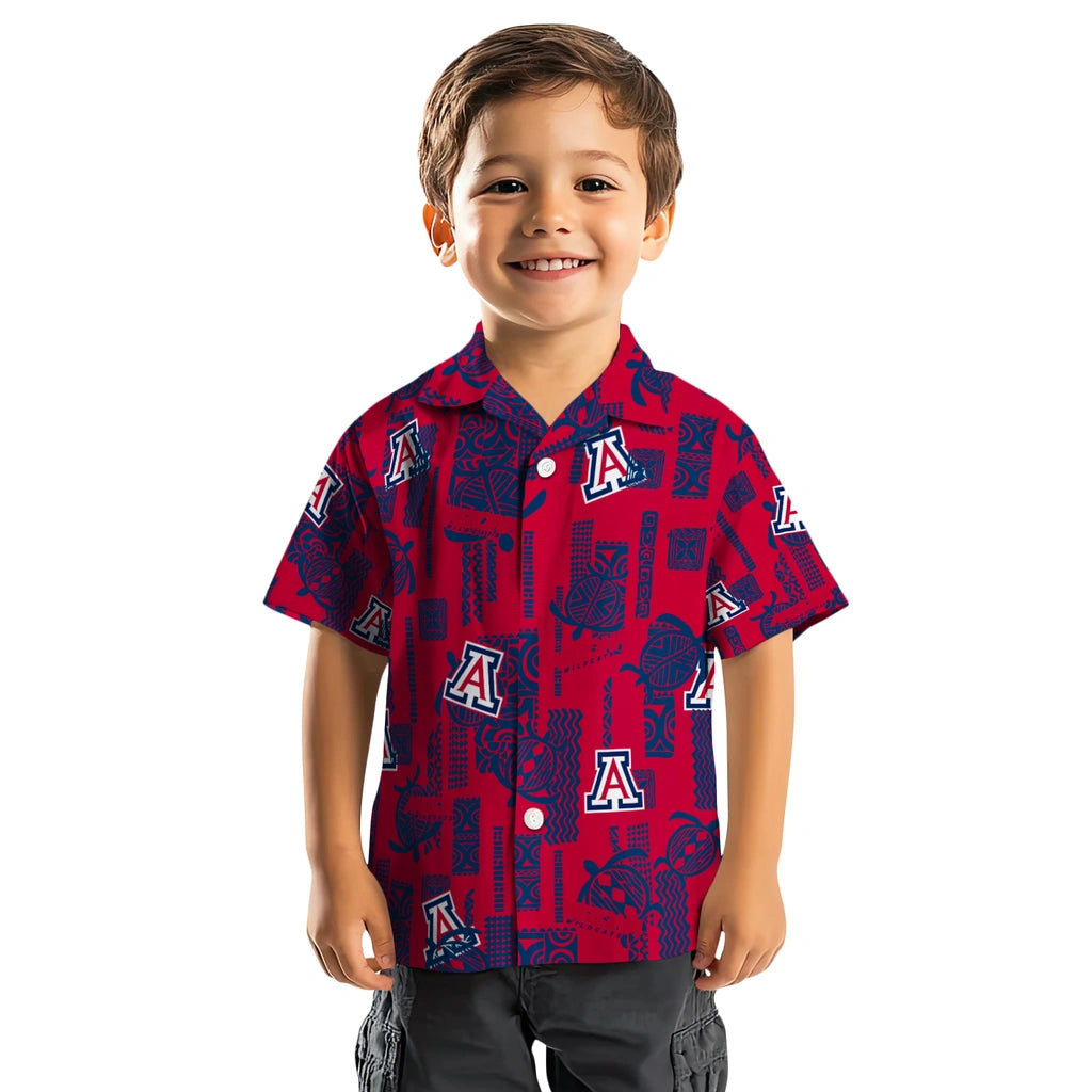 Arizona Wildcats Hawaiian Shirt - Turtle Lines | Hula Hawaiian Shirts
