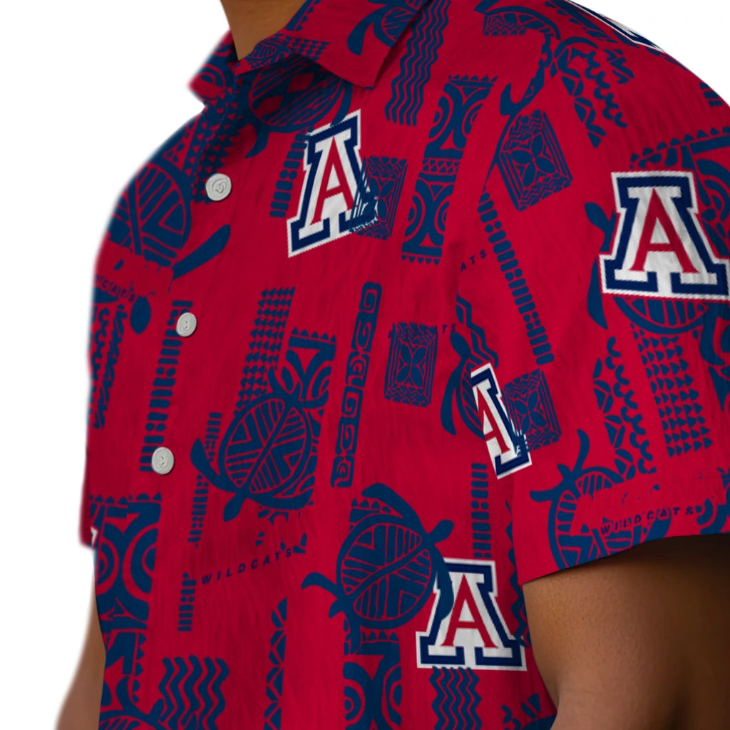 Arizona Wildcats Hawaiian Shirt - Turtle Lines | Hula Hawaiian Shirts
