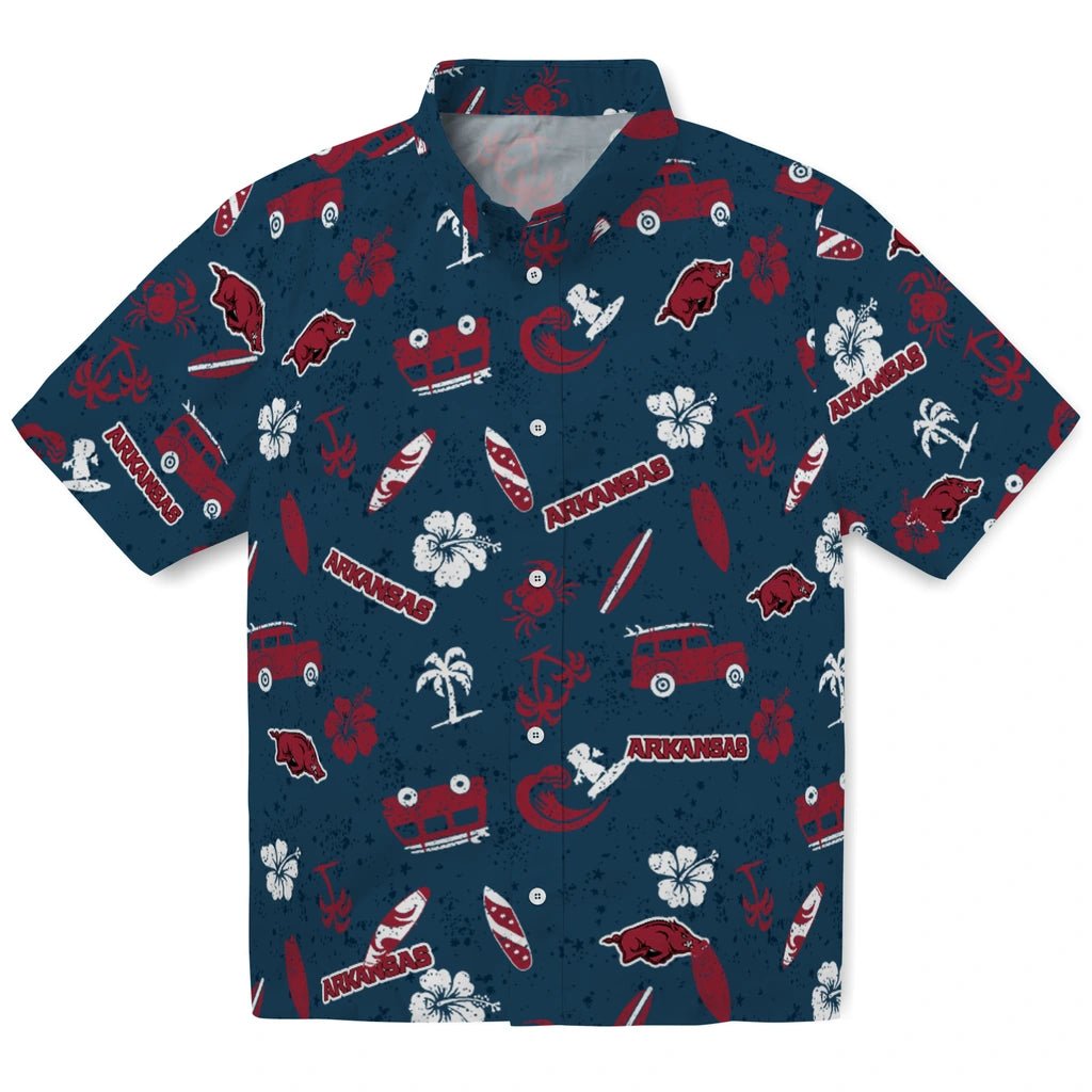 Arkansas Razorbacks Hawaiian Shirt - Beach Vibe | Hula Hawaiian Shirts