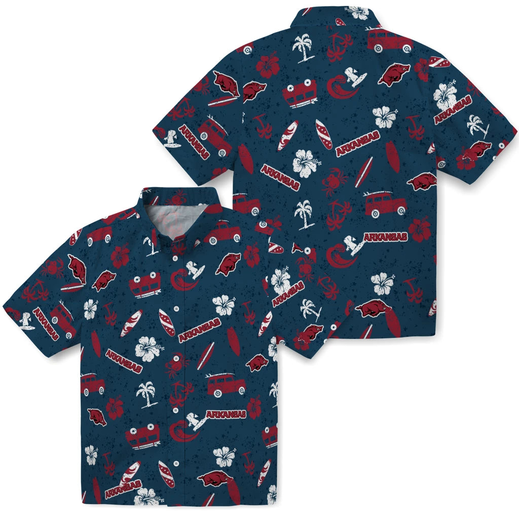 Arkansas Razorbacks Hawaiian Shirt - Beach Vibe | Hula Hawaiian Shirts