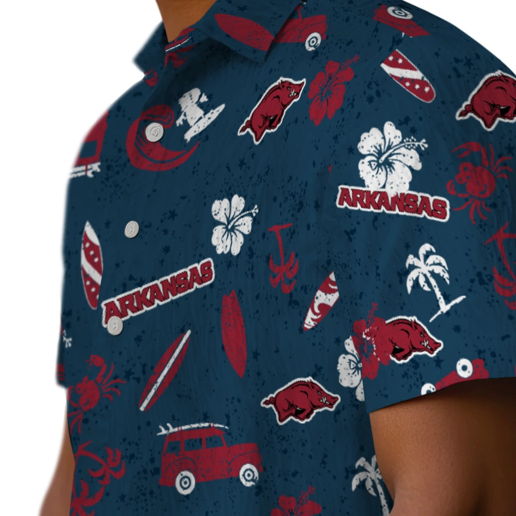 Arkansas Razorbacks Hawaiian Shirt - Beach Vibe | Hula Hawaiian Shirts