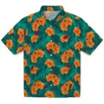 Arkansas Razorbacks Hawaiian Shirt - Hibiscus and Palm Leaves | Hula Hawaiian Shirts