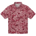 Arkansas Razorbacks Hawaiian Shirt - Hibiscus Oasis | Hula Hawaiian Shirts