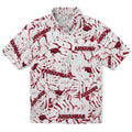 Arkansas Razorbacks Hawaiian Shirt - Hibiscus Overlay | Hula Hawaiian Shirts