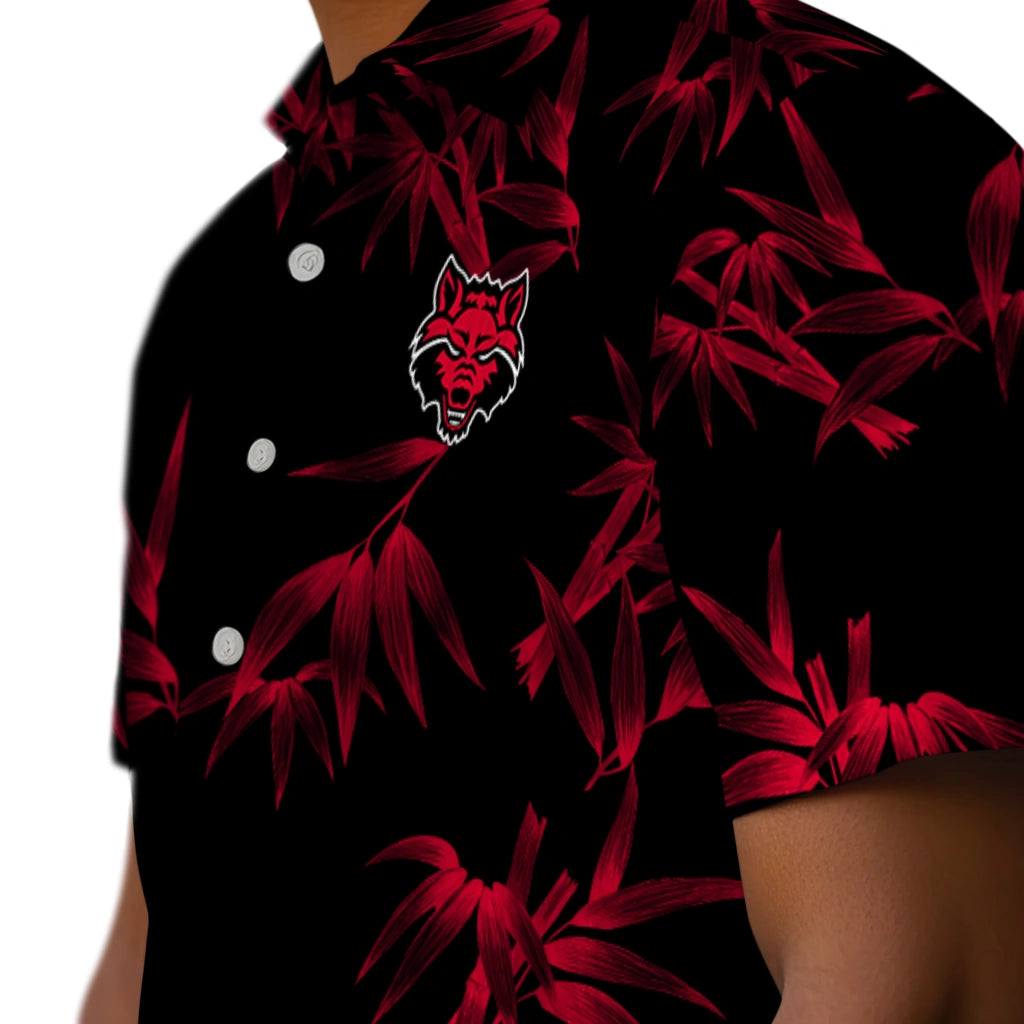 Arkansas State Red Wolves Hawaiian Shirt - Bamboo Branches | Hula Hawaiian Shirts