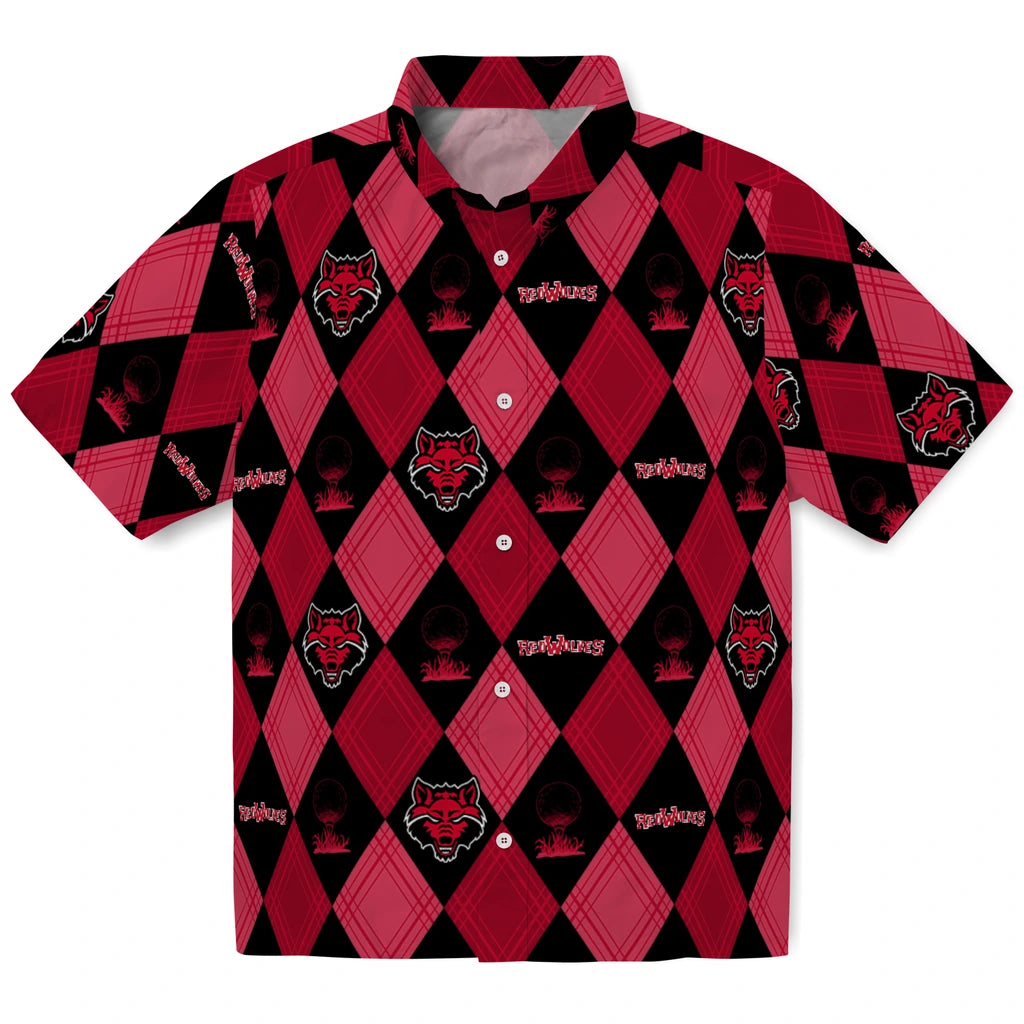 Arkansas State Red Wolves Hawaiian Shirt - Golfing Plaid | Hula Hawaiian Shirts