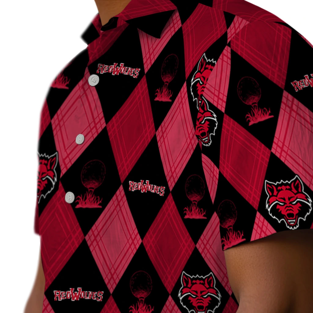 Arkansas State Red Wolves Hawaiian Shirt - Golfing Plaid | Hula Hawaiian Shirts